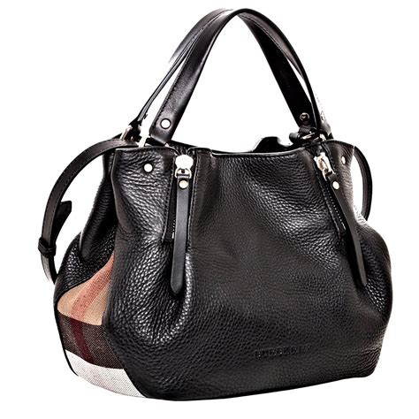 burberry black leather bag|handbag original burberry bag.